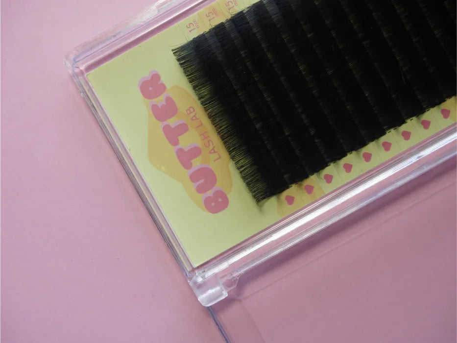 Black Lash Extensions | Soft Premium Lashes | D & C Curls