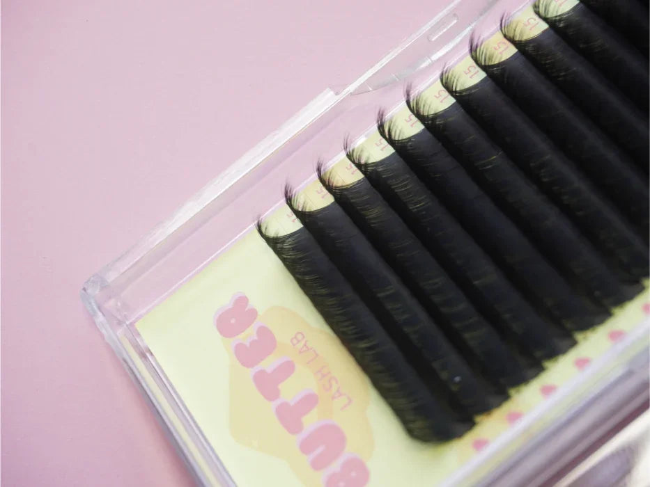 Black Lash Extensions | Soft Premium Lashes | D & C Curls