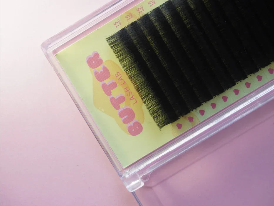 Black Lash Extensions | Soft Premium Lashes | D & C Curls